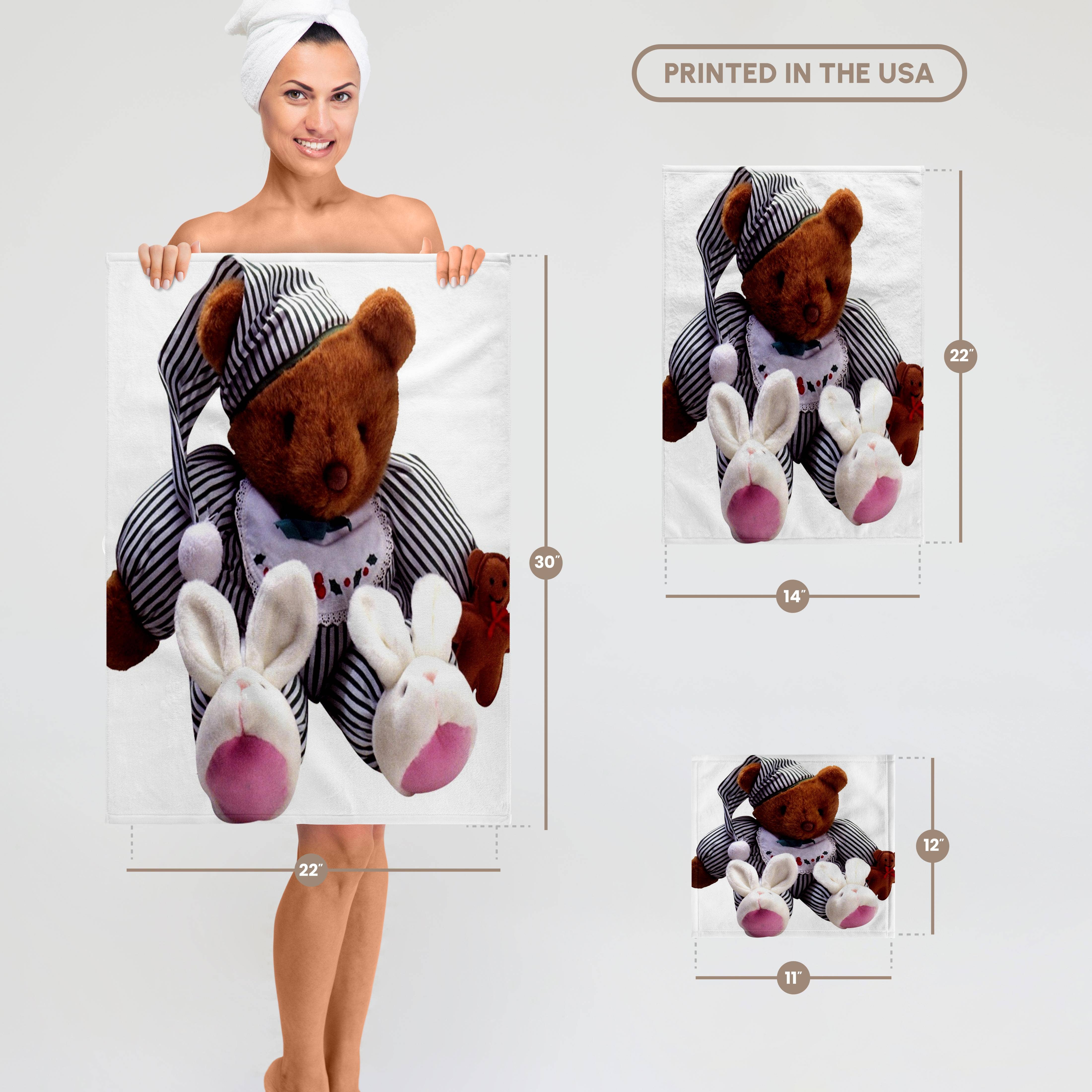 3dRose - Wholesale Bath Towel - 3dRose, Teddy Bear, Towel6