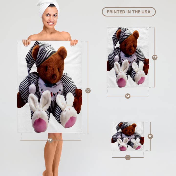 3dRose - Wholesale Bath Towel - 3dRose, Teddy Bear, Towel6