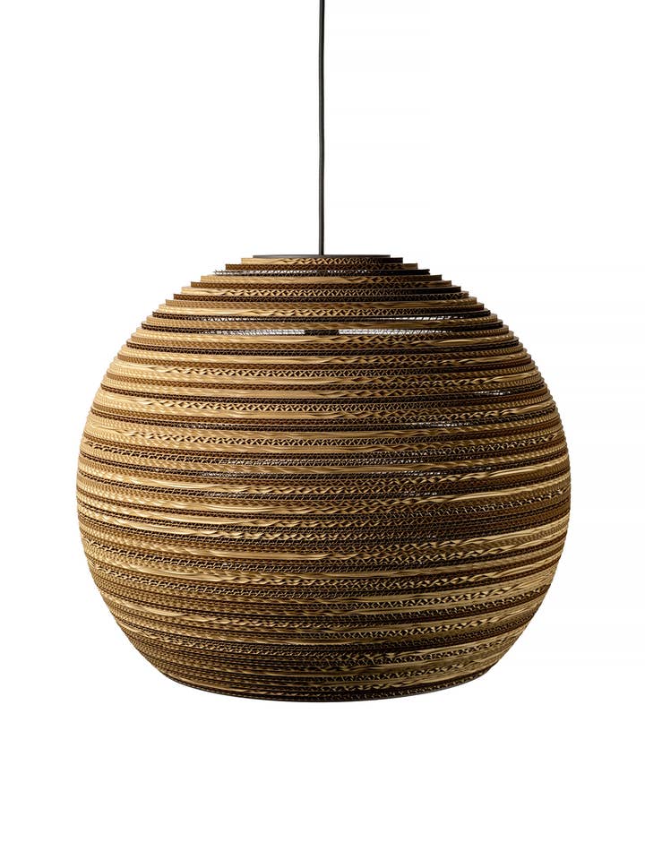 Luminária pendente de papelão SFERA 55 por atacado de SOOA