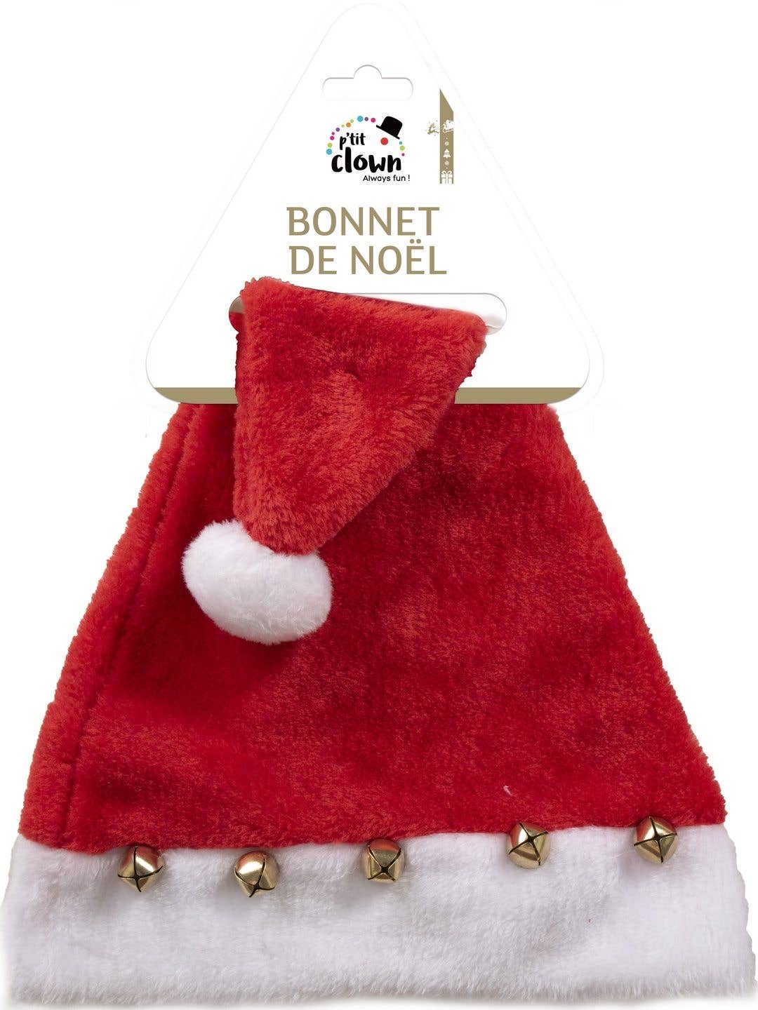 P'tit Clown - Wholesale Santa Hat - Christmas Hat - Jingle Bells - Adult3