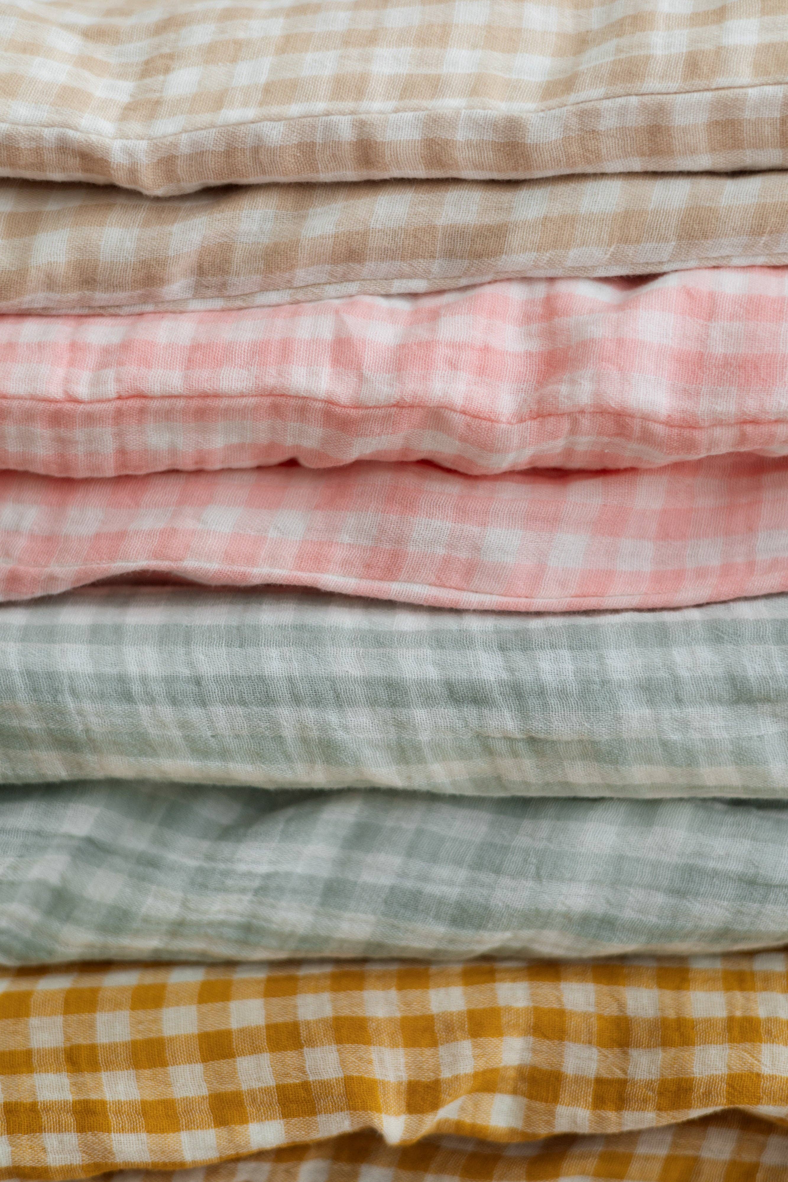 TISU – wholesale Sängkläder - Barn och baby – TISU barns påslakan och örngott i rosa rutig muslin6