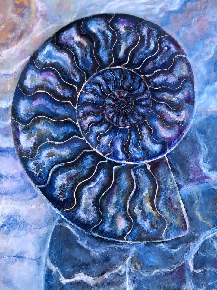Nautilus azul por atacado de Neiman Art