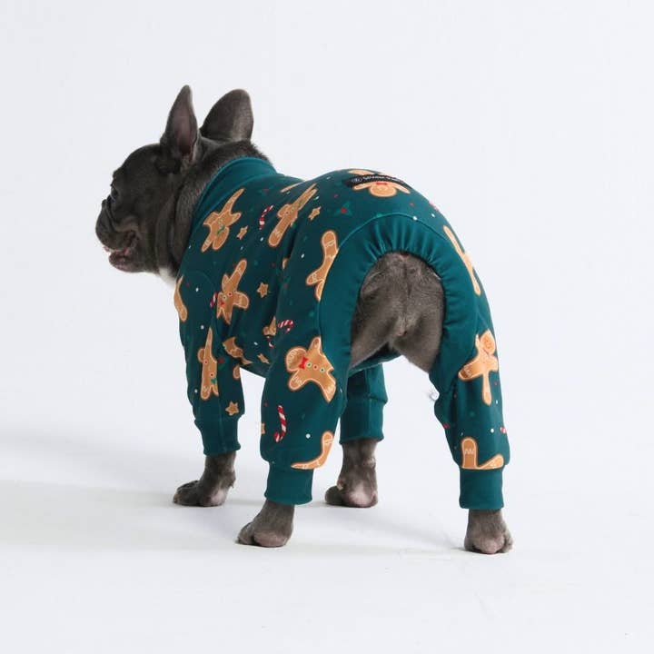 Spark Paws - Wholesale Pet Pajamas - Dog - Dog Christmas Pajama - Gingerbread Man