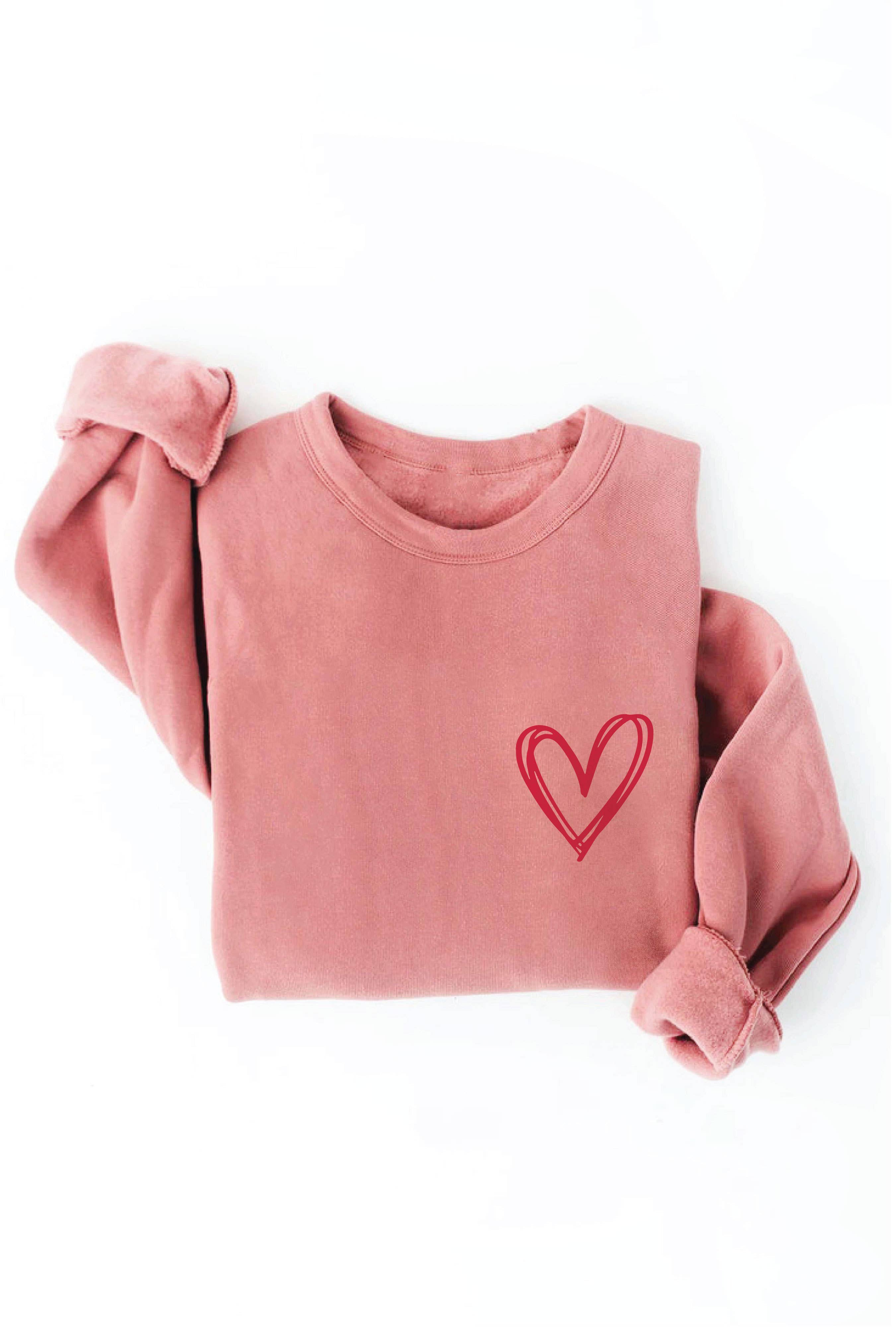 OAT COLLECTIVE - Wholesale Graphic Sweatshirt - Women's - HEART Graphic Sweatshirt3