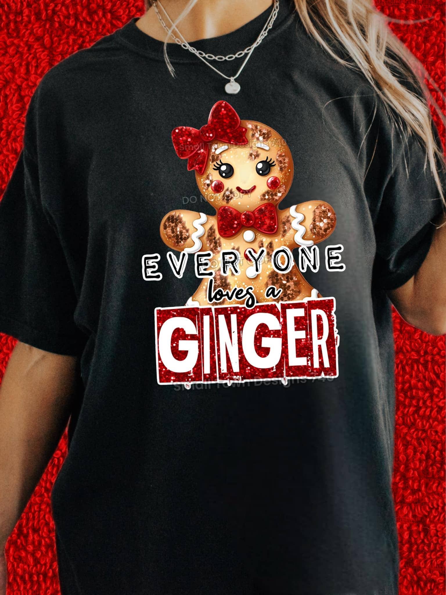 NVC Ecommerce LLC - Vente T-shirt à imprimés – femme - Tout le monde aime un sweat-shirt roux, mignon t-shirt de Noël.0