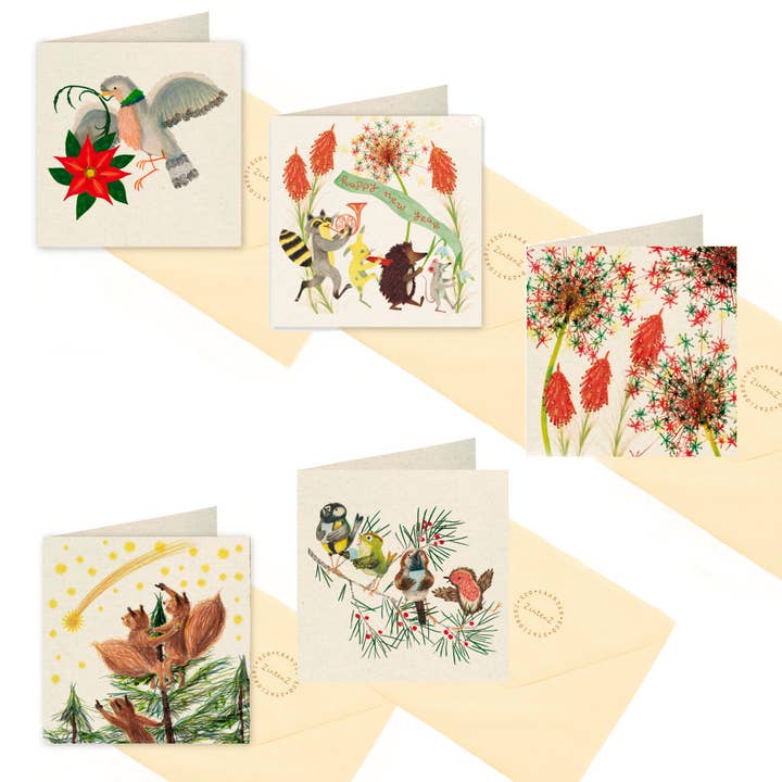 Miljøvenlig julekortpakke - Juledyr for engroshandel hos Coheem