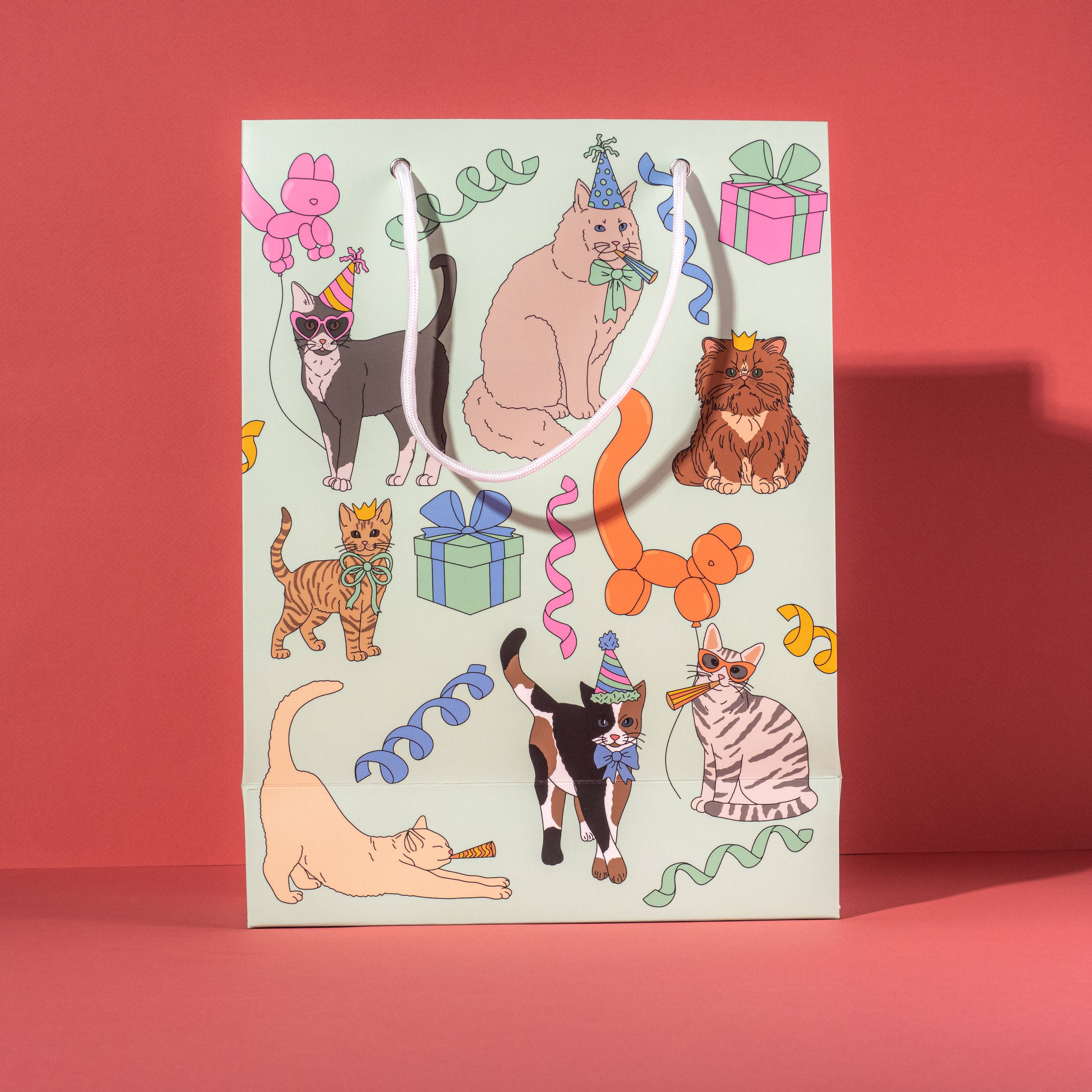 Illustrating Amy - Wholesale Gift Bag - Birthday Cats Gift Bag5