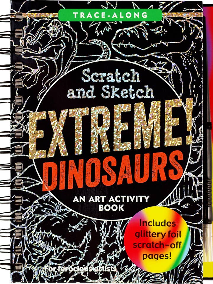 Scratch & Sketch Extreme Dinosaurs (Trace Along) for wholesale by Peter Pauper Press, inc.