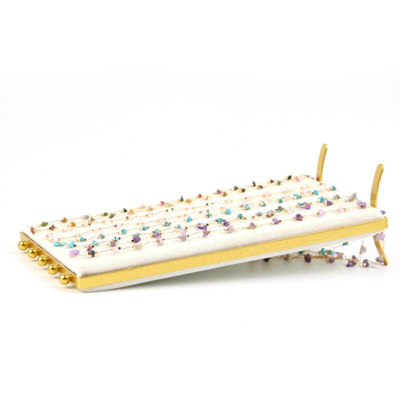 Zakka - Wholesale Jewelry Stand & Display - Vintage Inspired 2-Sided Velvet Jewelry Display Panel Stand8