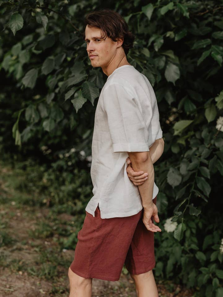 AmourLinen - Wholesale T-Shirt - Men's - Linen top ATLAS | ARCHIVE SALE2