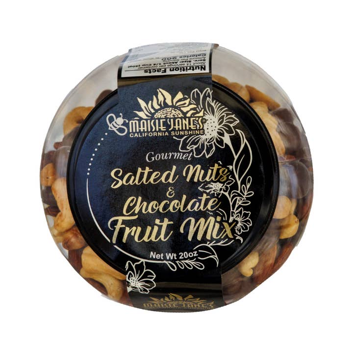 Maisie Jane’s - Wholesale Trail Mix - Salted Nuts & Chocolate Fruit Mix Party Jar1