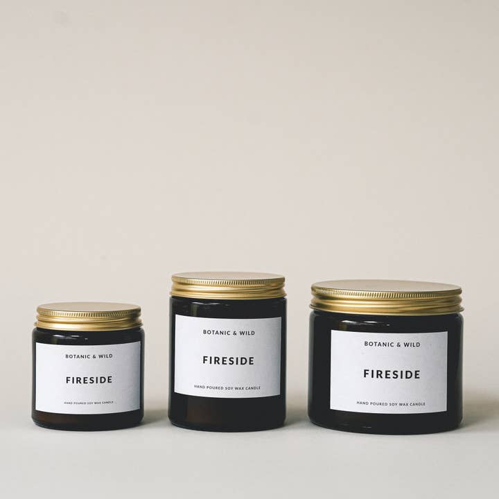 FIRESIDE Scented Soy Candles for wholesale by Botanic & Wild