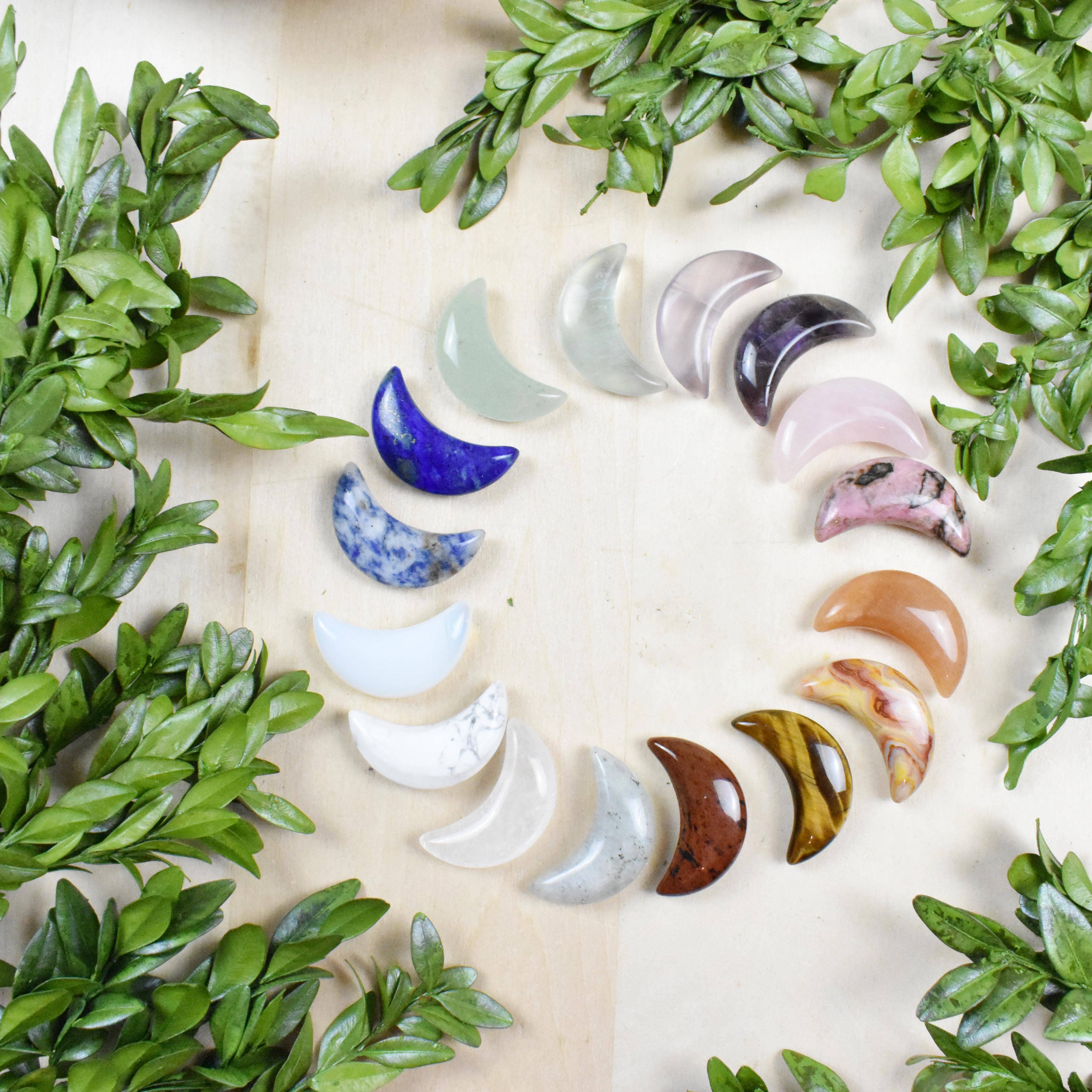 Ewelina Pas Jewelry - Wholesale Spiritual Stone/Crystal - Crescent Moon Gemstone Pocket Stone7