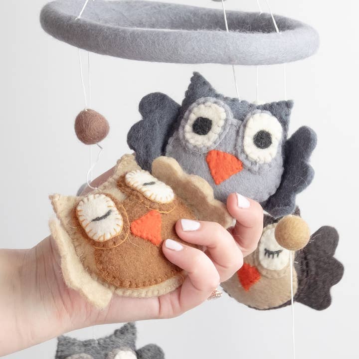 The Winding Road - Wholesale Baby Mobile - Baby Mobile - Owl - Nursery Decor