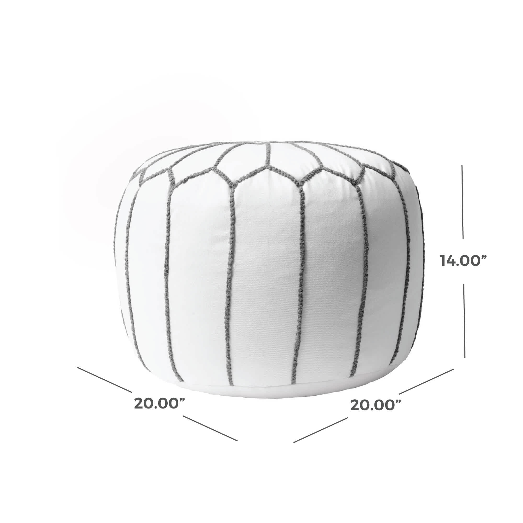 nuLOOM - Wholesale Pouf - Classic Moroccan Cotton Filled Ottoman Pouf5