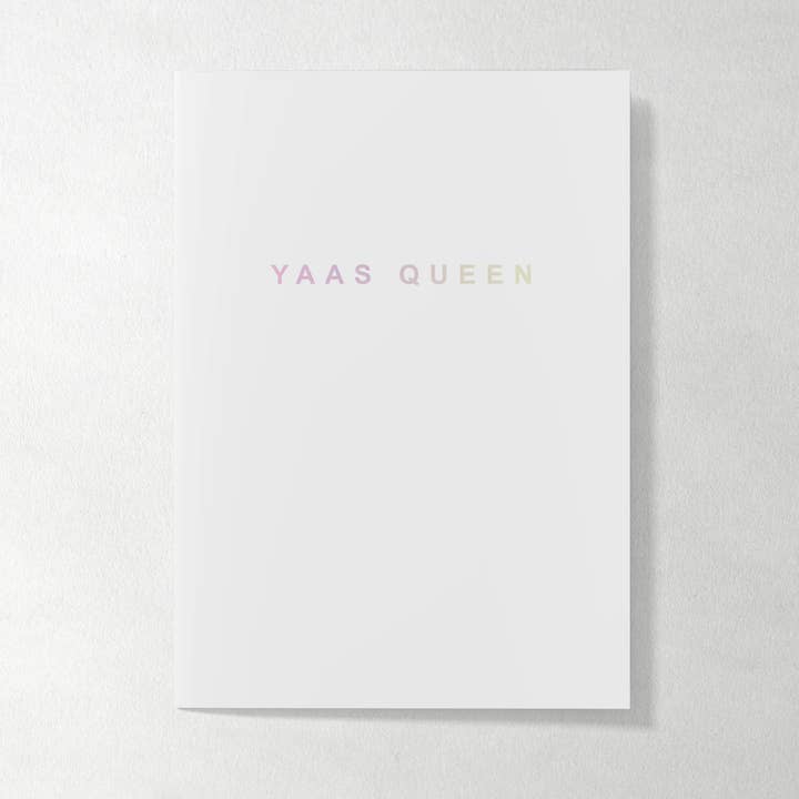 Holographic Foil - Tarjeta de felicitación LGBT - YAAS QUEEN para venta al por mayor de Qweer Co