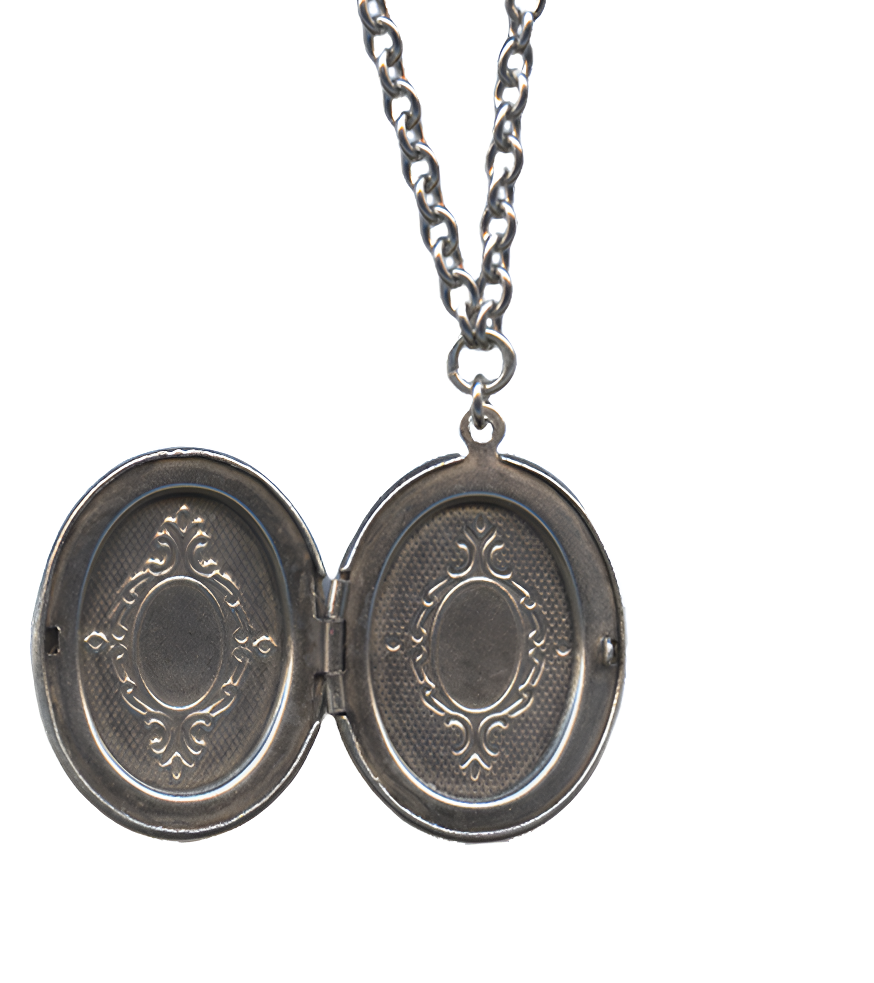 Classic Hardware - Wholesale Locket Necklace - Oval Locket Rockware Necklace with  Toggle Closure 2