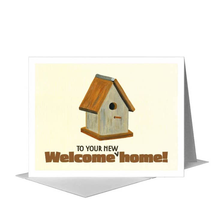 Birdhouse, Greeting Card (#8617C) for wholesale by Printed Canvas