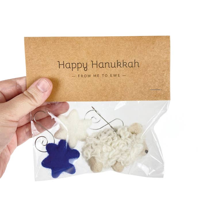 Sheep Farm Felt - Wholesale Ornament Set - Ornament Gift Set | Happy Hanukkah