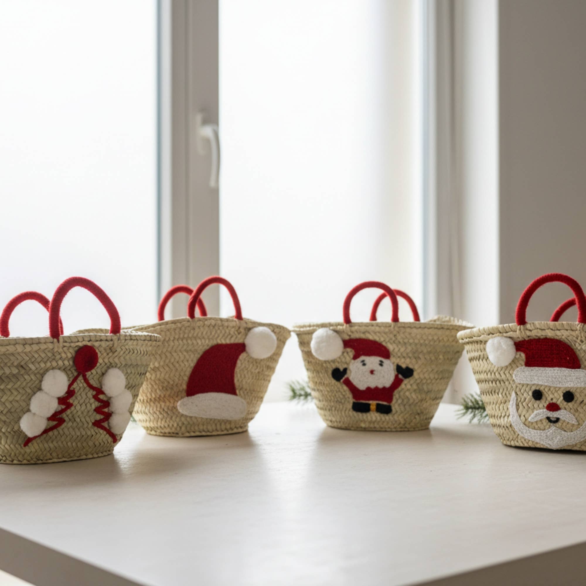 Melecraft – Großhandel Weihnachtsschmuck – Weihnachtsgeschenkkorb – Mini aus natürlichen Palmblättern13