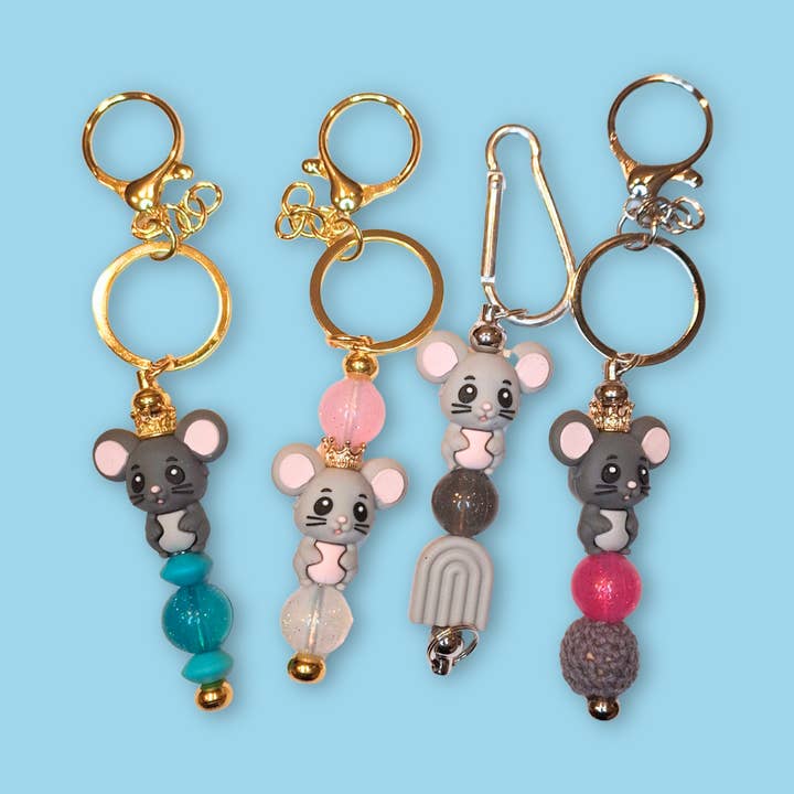2-in-1 Keychain / Needle Stopper - Mouse for wholesale by Menoj
