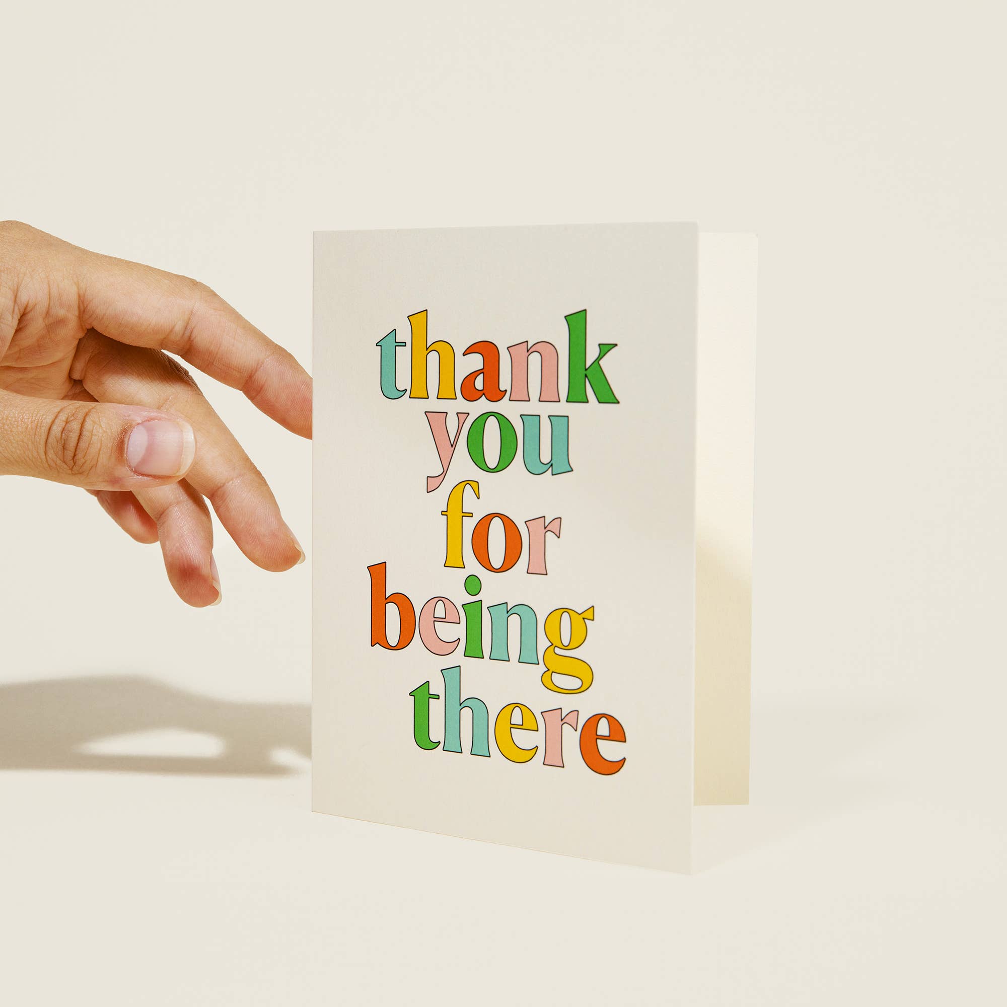 paper&stuff - Wholesale Thank You Card - Thank You For Being There Greeting Card1