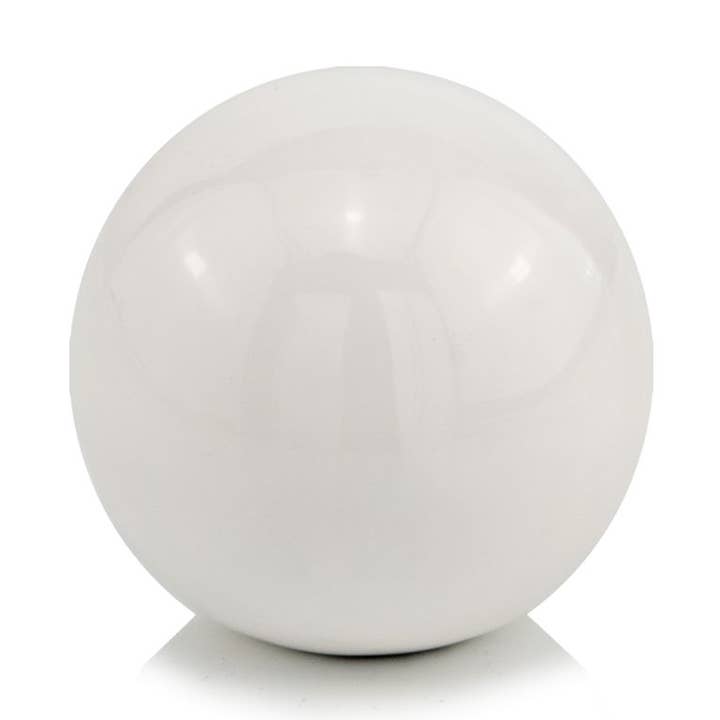 Bola Blanco White Sphere/4"D for wholesale by Modern Day Accents