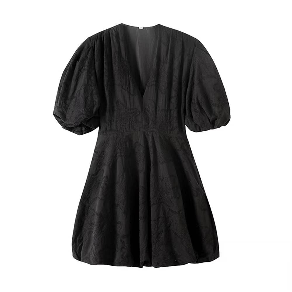 Miss Sparkling - Wholesale Dress - Women's - Floral Design Mini Dress0