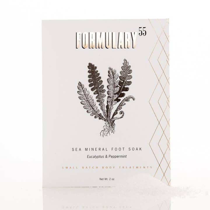 Meeresmineral-Fußbad Fußbad Eukalyptus- und Pfefferminz-Fußbad für den Großhandel von Formulary 55