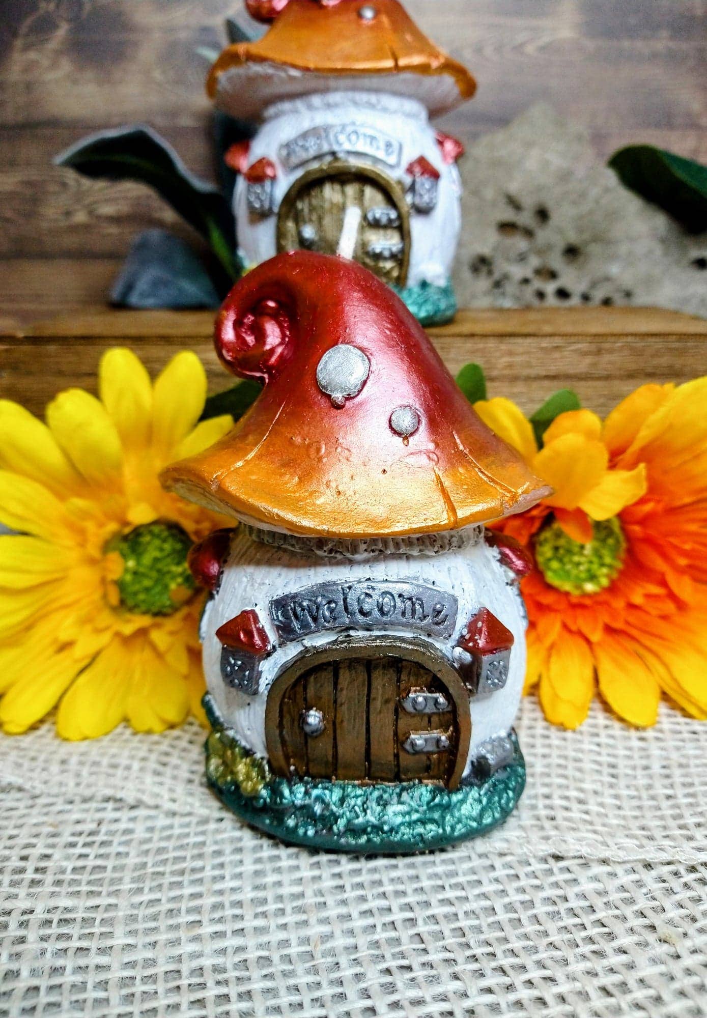 Muddy River Conjure - Wholesale Grappige kaars - Paddestoel Fairy House Pillar2