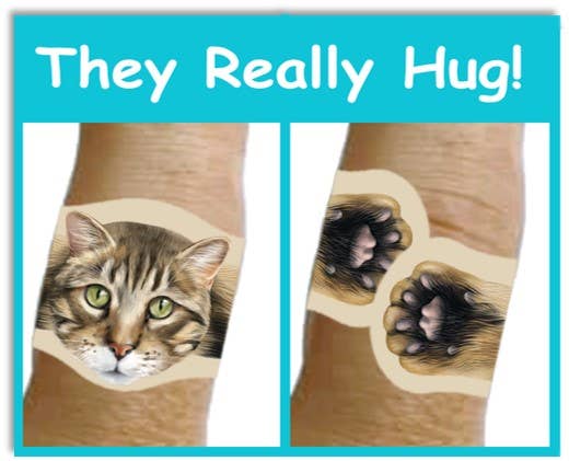 Hug-a-BooBoo - Wholesale Bandaids/Bandages - Hug-a-BooBoo "Hugging Paws" Premium CAT Bandages 24ct Box4