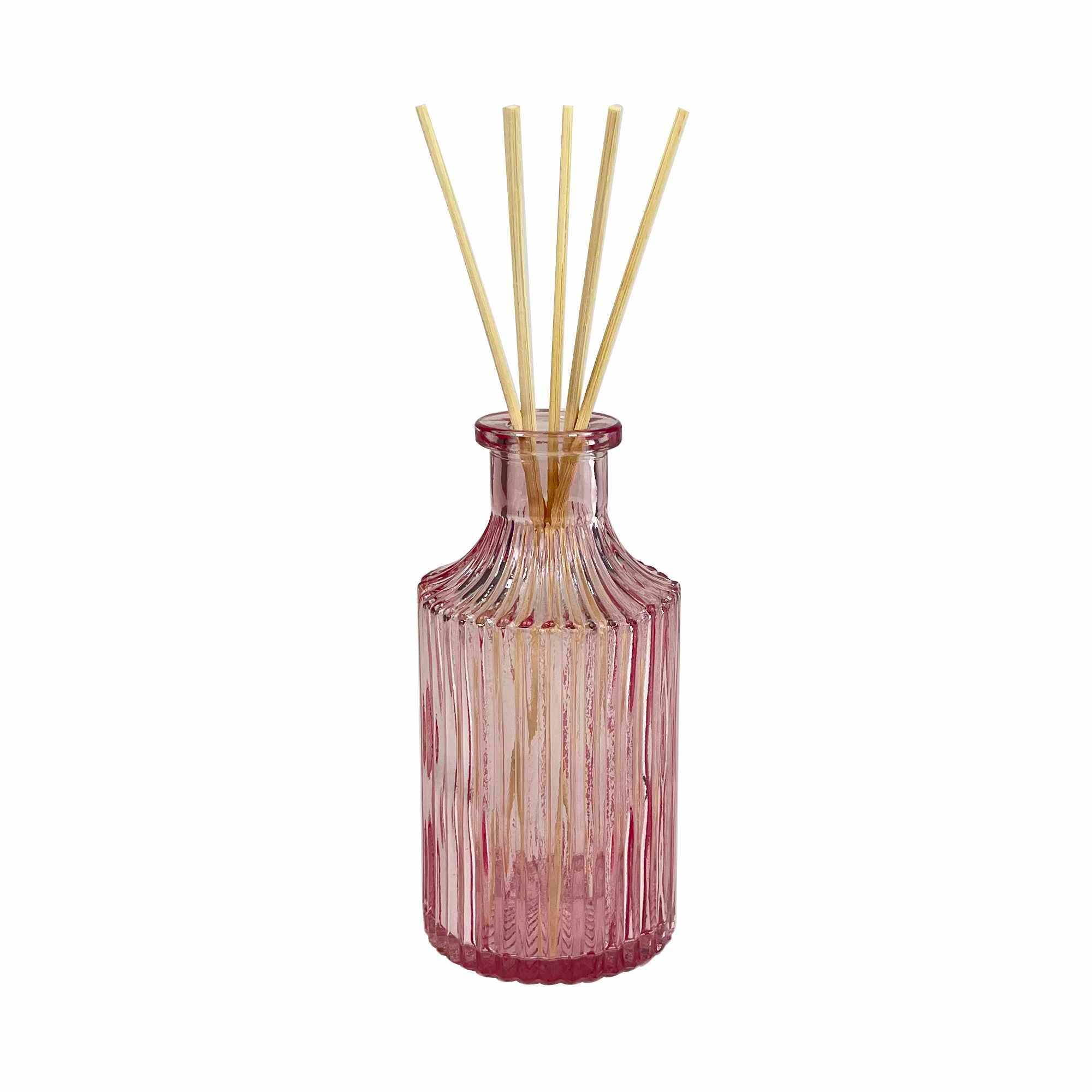 Heaven Scent Incense Ltd - Wholesale Reed Diffuser - Pink English Lavender Garden Glass Bottle 1