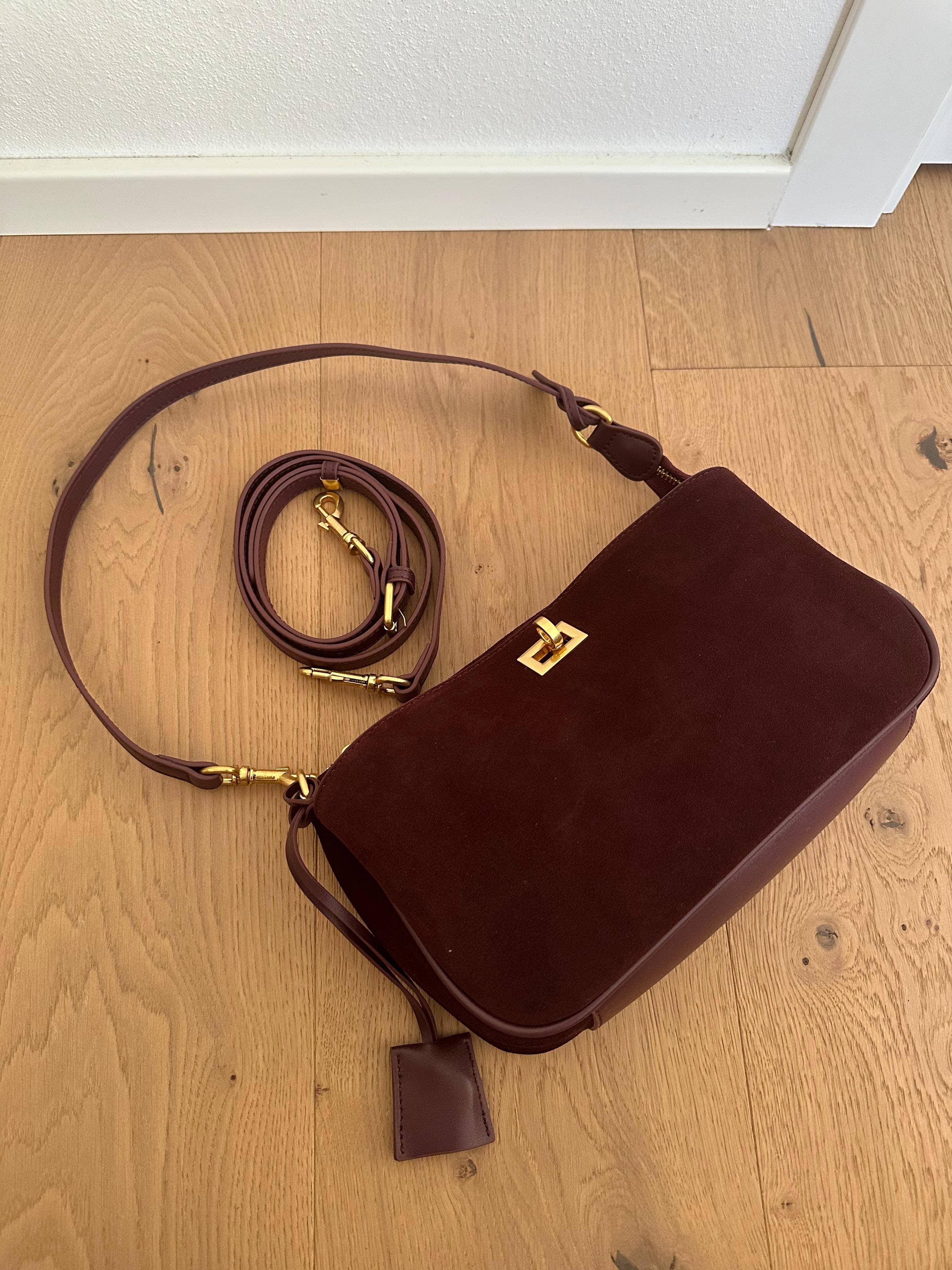 Zhade – wholesale Axelväska - Dam – TEXAS kuvertväska - LITEN mocka5