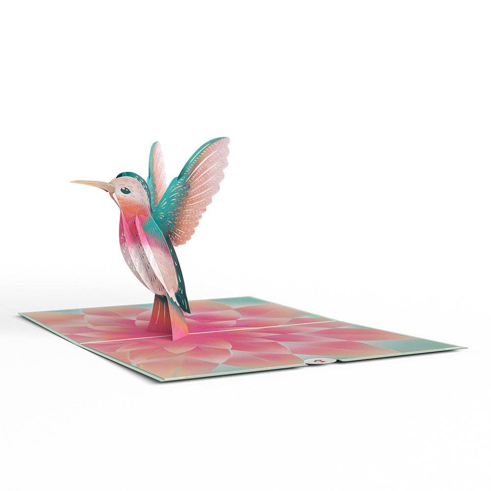 Lovepop Cards - Wholesale Love Card - Lovely Hummingbird Pop-Up Cards 5x7", 3D Card, Handmade4