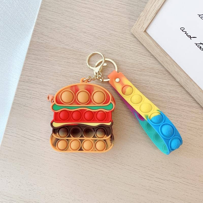 KiddieKickz - Wholesale Keychain - Kids - Small Keychain Coin Purse Spaceman Bear Fingertip Toy1