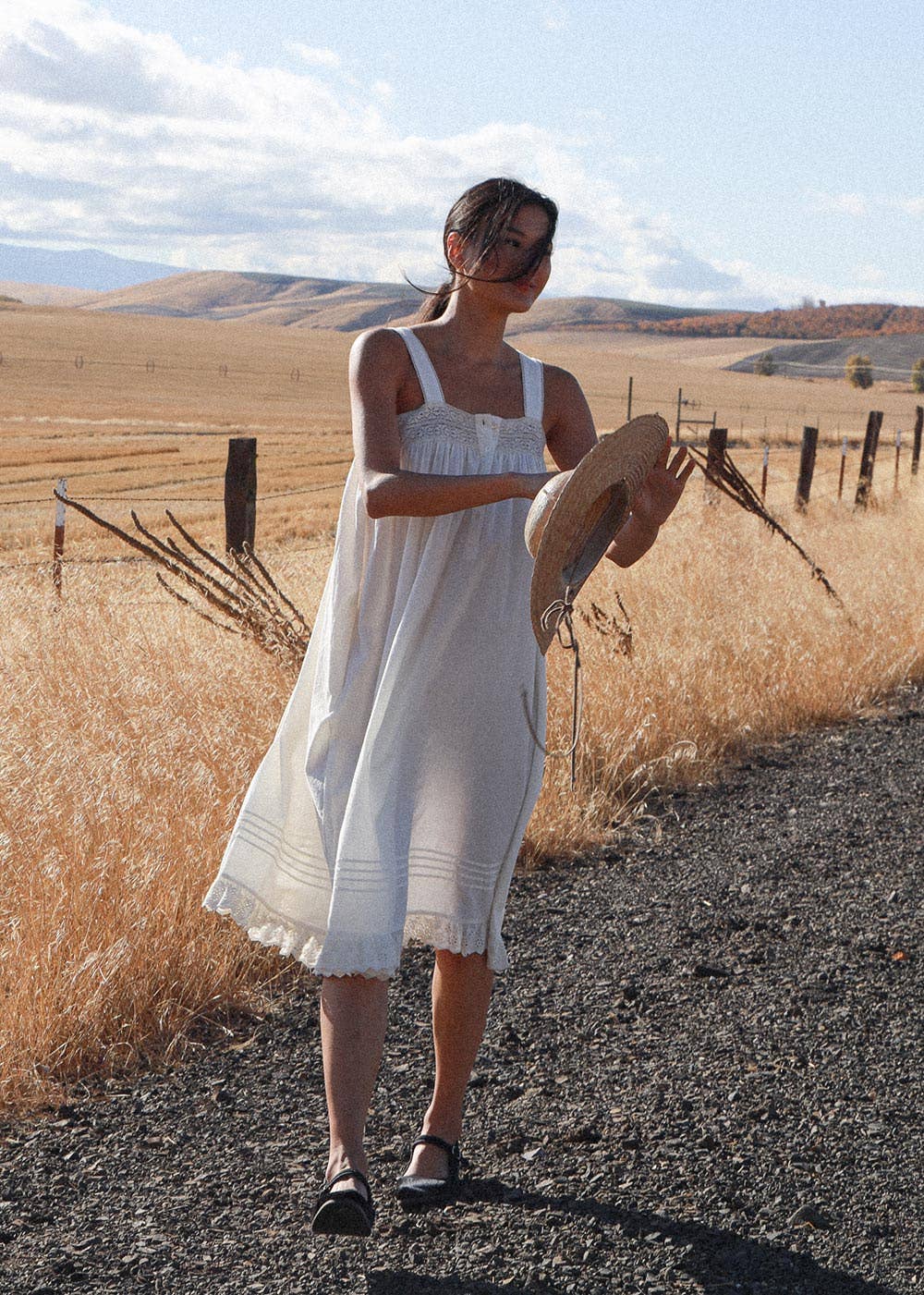 Atèlette - Wholesale Dress - Women's - 70s Inspired Dress, Cotton Sun Dress - Andes Dress1