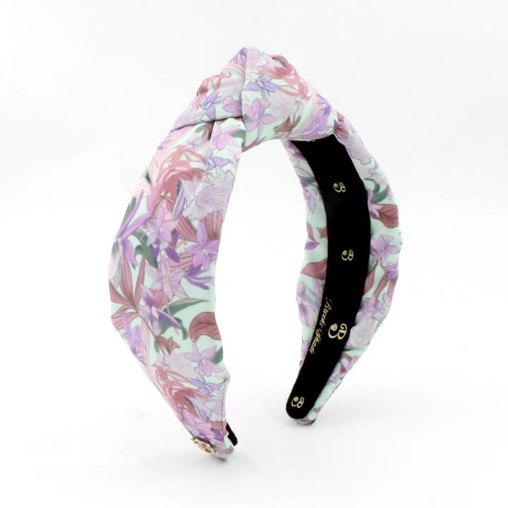 The Lilly Canna Topknot Headband for wholesale by Brooke Shade