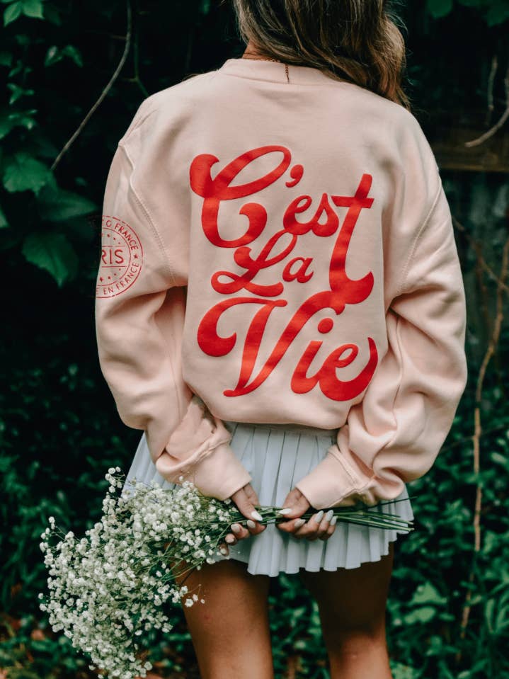 Southern Bliss Co. - Wholesale Graphic Sweatshirt - Women's - C'est La Vie Sweatshirt