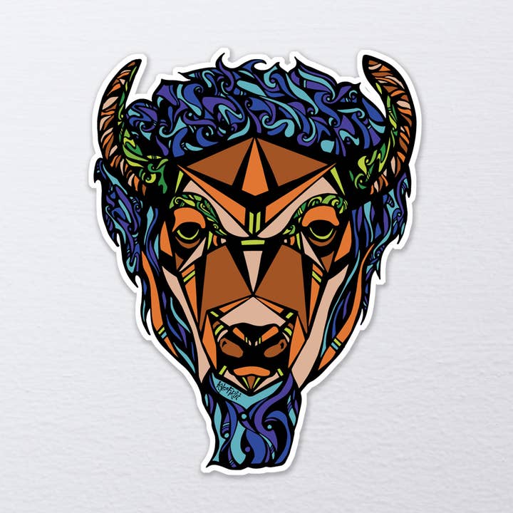 Bison Sticker for wholesale by Kylee Firlit Creative
