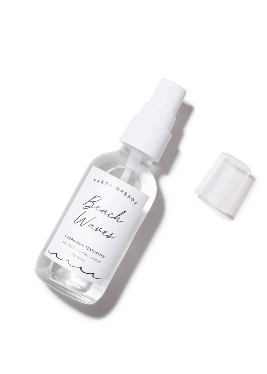 Earth Harbor Naturals - Wholesale Hair Texture Balm/Paste/Pomade - BEACH WAVES Ocean Hair Texturizer: Sea Salt + Mango Cream1