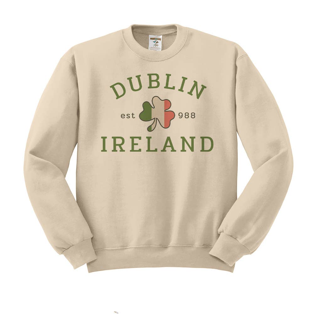 Lucky Luna Apparel - Wholesale Graphic Sweatshirt - Women's - Dublin Ireland Crewneck Sweatshirt2