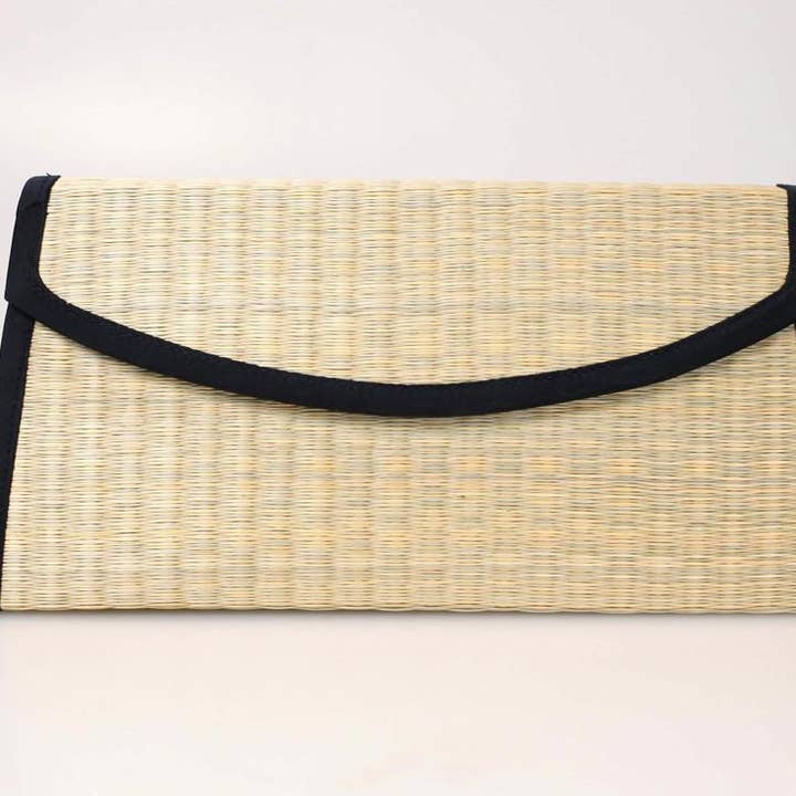 Baskets of Cambodia - Vente Pochette – femme - Pochette La Pria avec sangle tressée