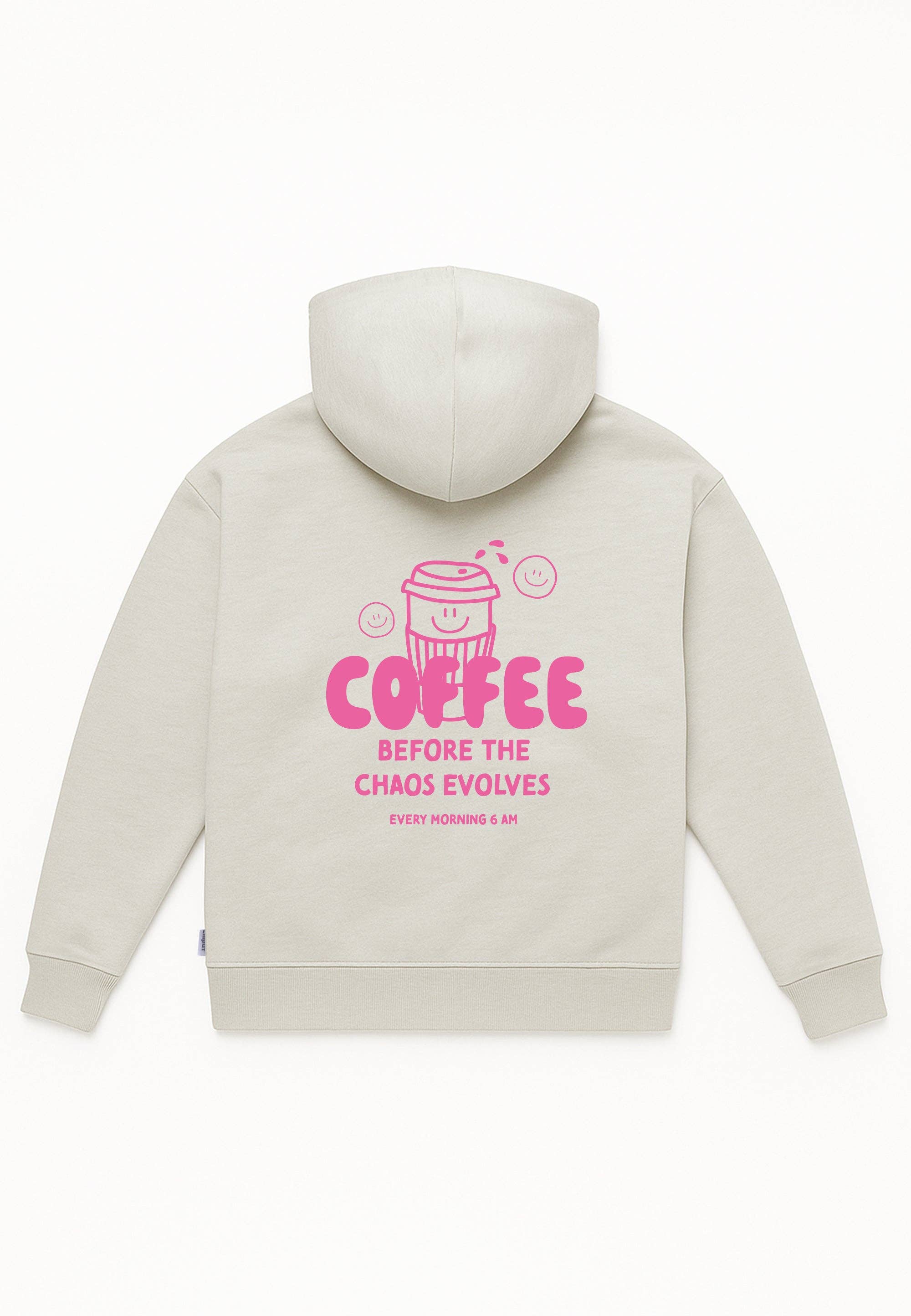 Liliput - Wholesale Hoodie - Women's - Adult Hoodie Coffee before Chaos pink3