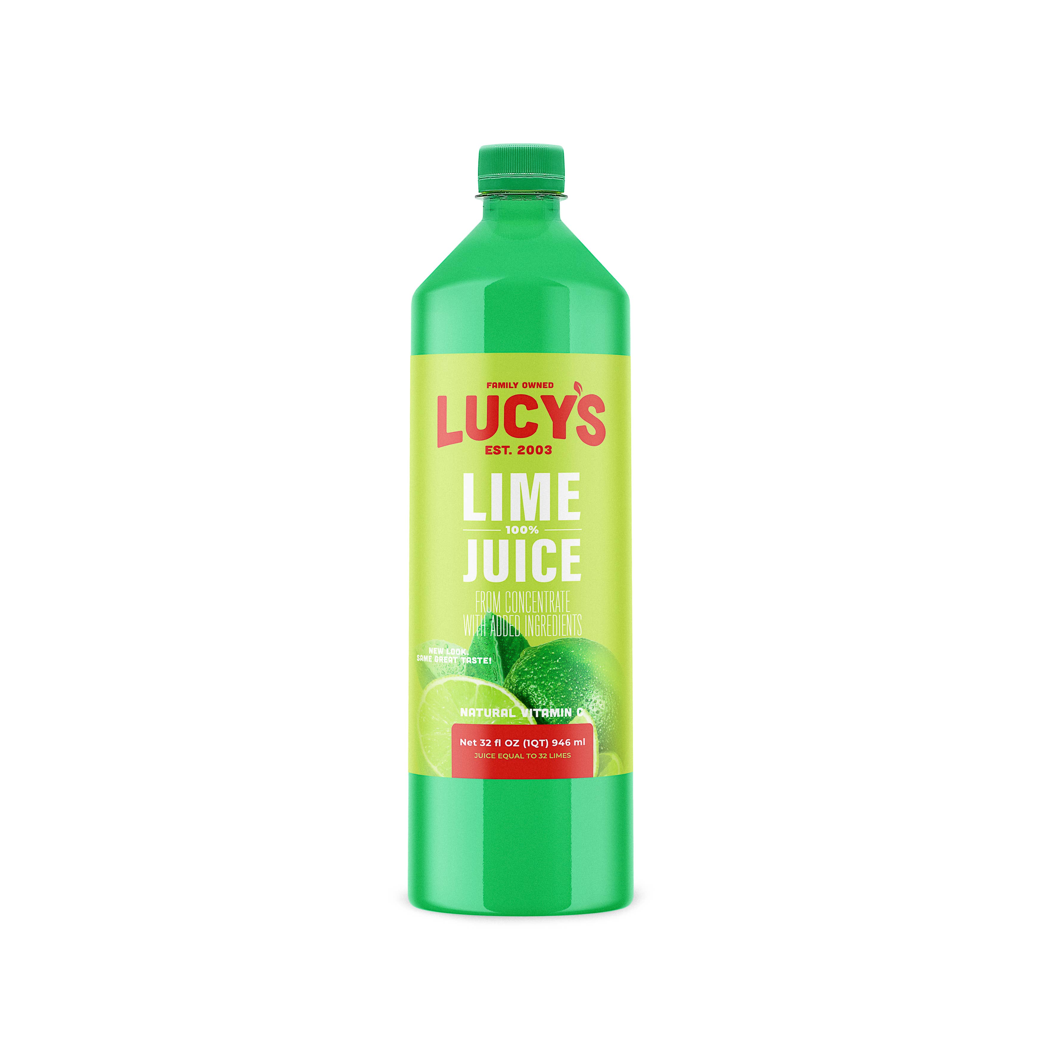 Lucy's - Wholesale Fruit Juice - Lucy's Family Owned - 100% Lime Juice 32oz.1