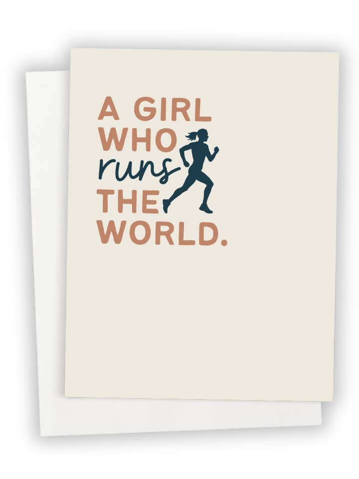 Run the World for wholesale by Send It Greeting Cards