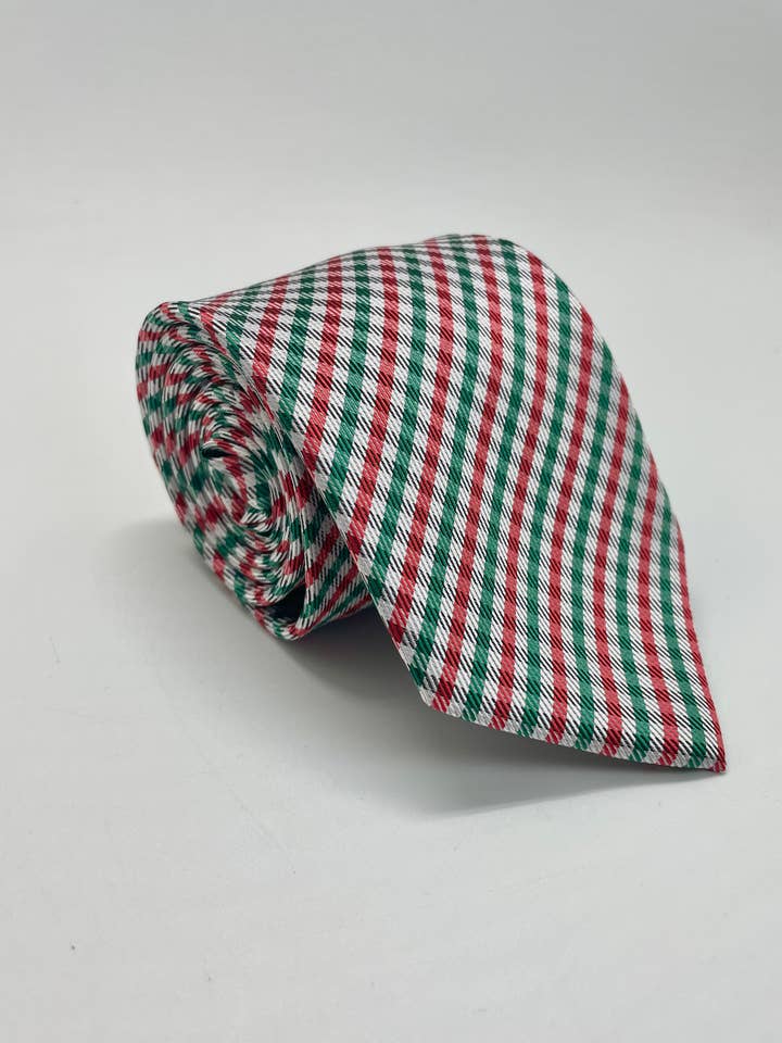Gingham check tie for wholesale by Andaluza De Corbatas SLU