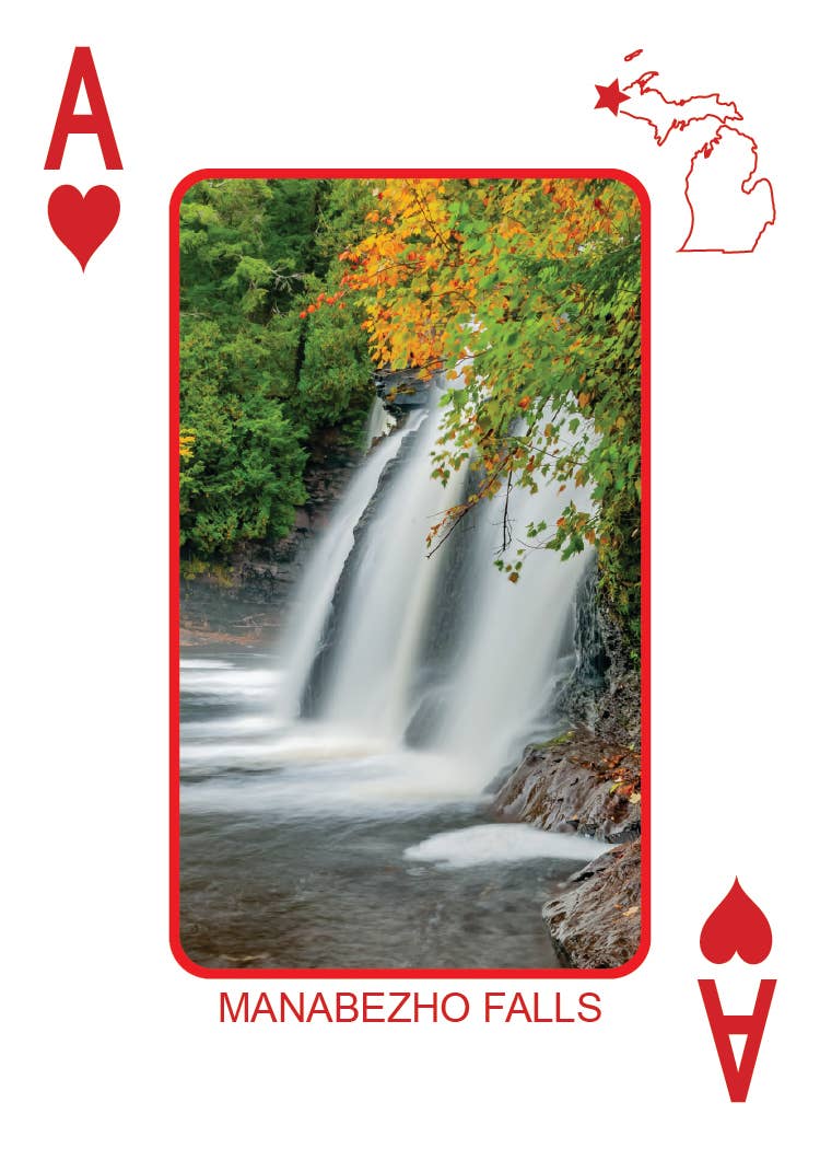Phil Stagg Photography - Wholesale Playing Cards - WATERFALLS OF MICHIGAN - Playing Cards - Euchre Friendly41