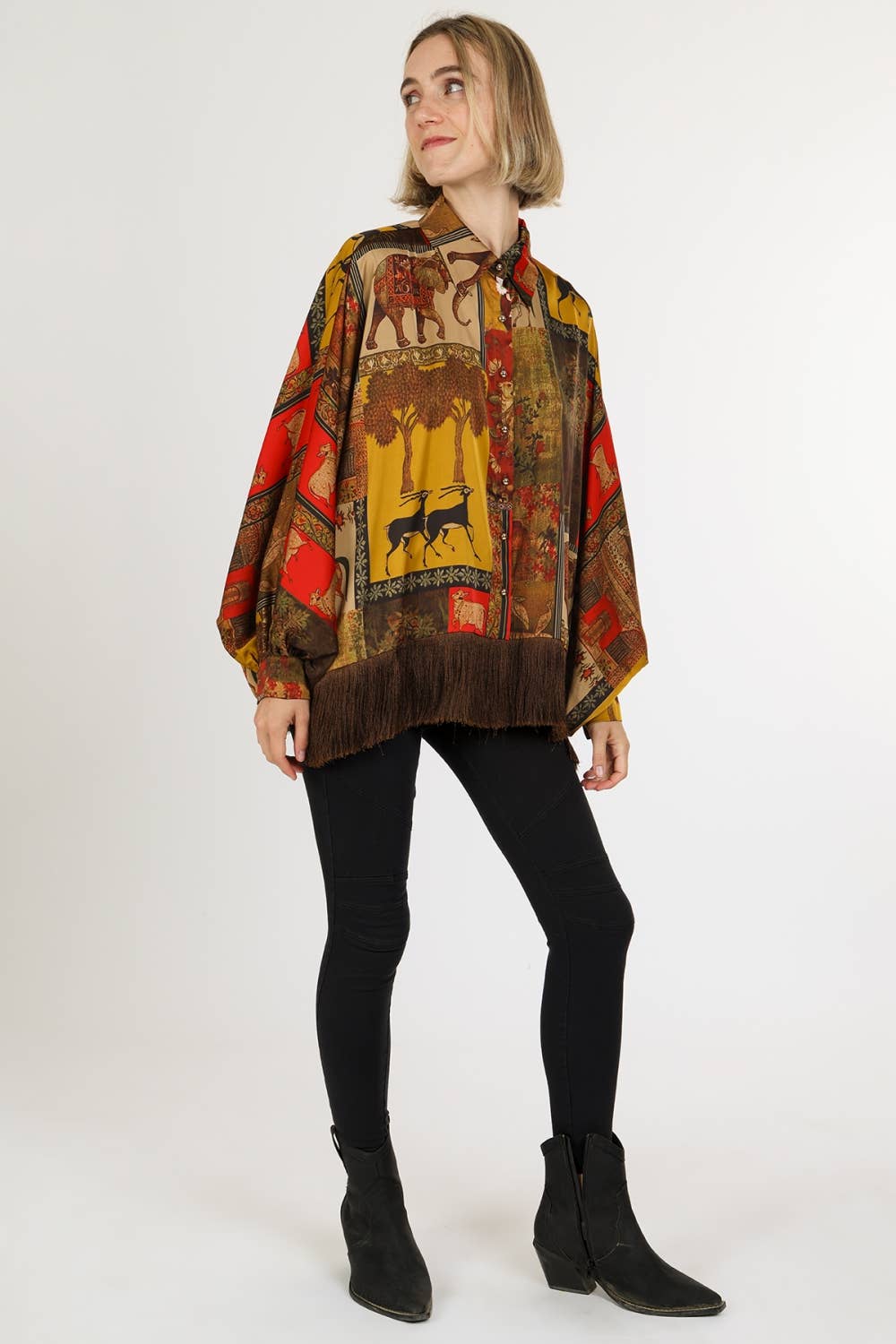 Beulah Style - Vente Pantalon – femme - Jegging Moto à Détails Plissés DM70021