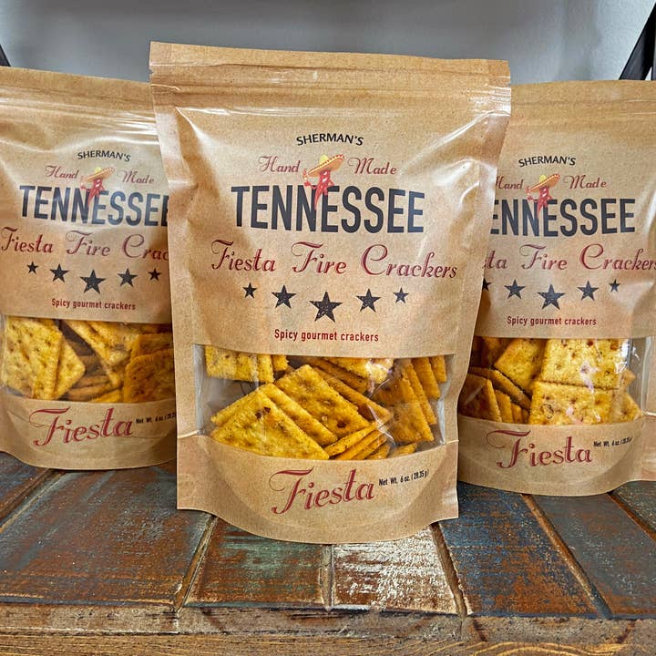 Sherman's Tennessee Hot Crackers - Wholesale Crackers - Sherman's Tennessee Hot Crackers, Fiesta Flavor 30 ct