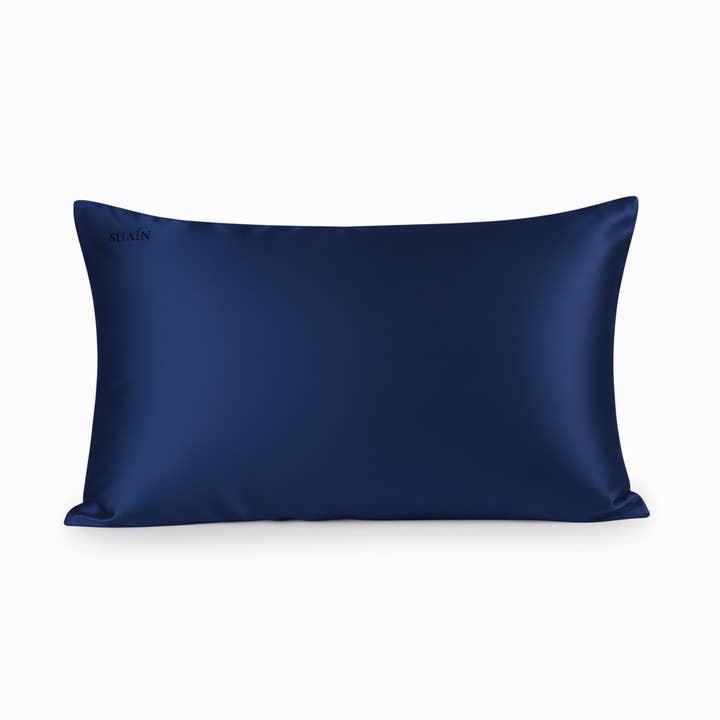 Organisch Moerbeizijde Kussensloop | Diepblauw voor wholesale door Still Suain